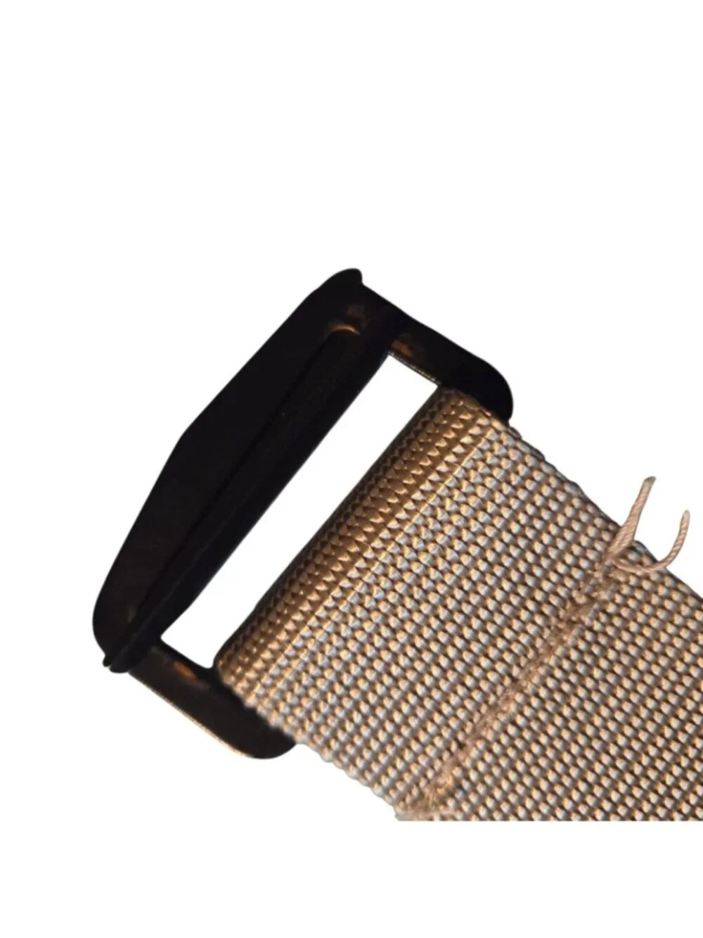 Tru-Spec Security Friendly Tactical Belt Beige Nylon Non-Metallic Buckle Black L